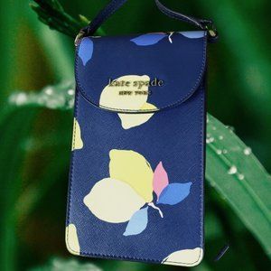 Kate Spade Cameron Lemon Zest Flap Phone Crossbody